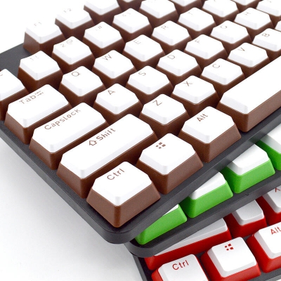 Stock Clearance 104 Stepped PBT Pudding Keycaps Doubleshot Opaque OEM Profile for Mechanical Gaming Keyboard GK61/87/104 Keys